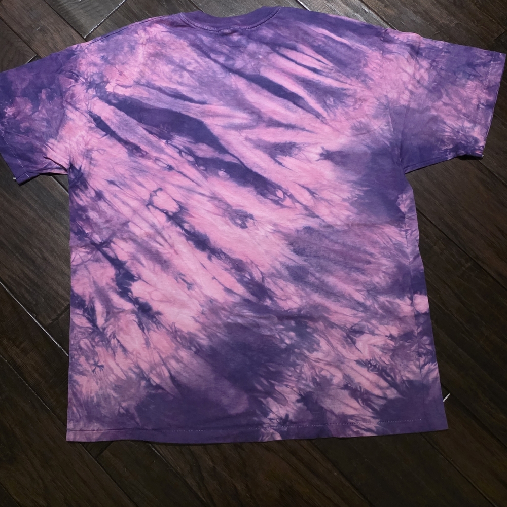 CollectableJimmy Hendricks 1990 Vintage Hanes Purple and Pink Tie-Dye T-Shirt - Picture 2 of 4